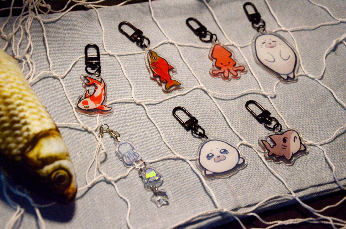 Fish keychains
